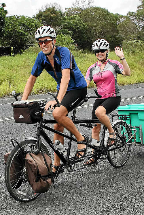 Huw and Carolyn Thomas are gearing up for their big cycle event. Huw and Carolyn Thomas are gearing up for their big cycle event.